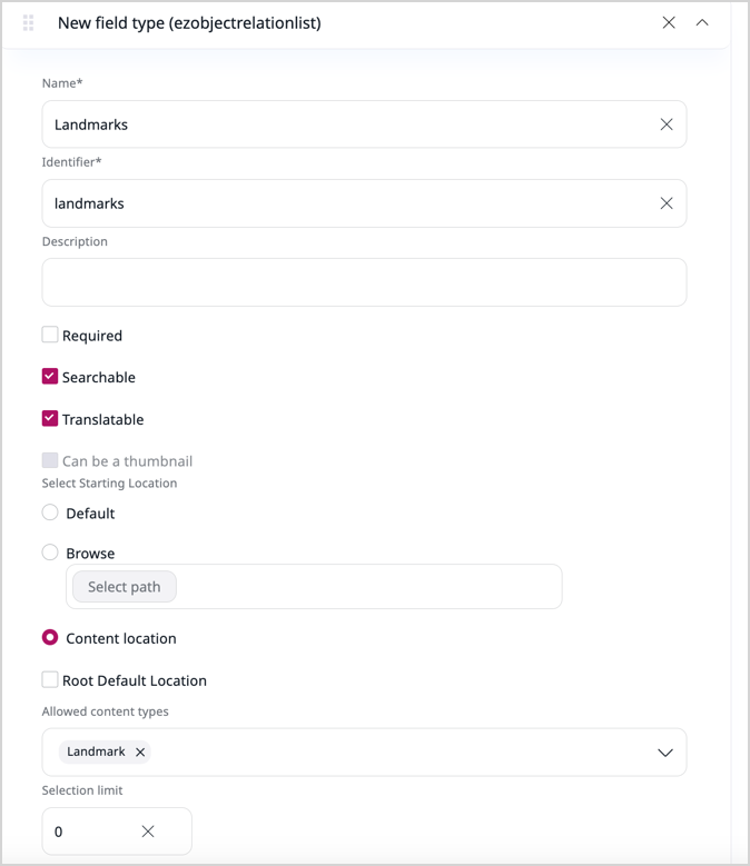 Adding Landmarks to the Ride content type